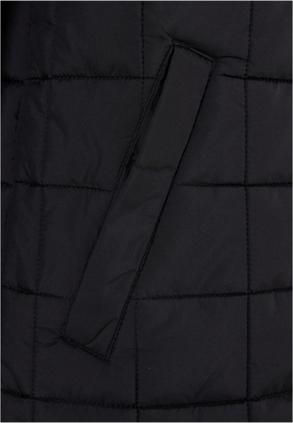 Černý dámský kabát Urban Classics Quilted