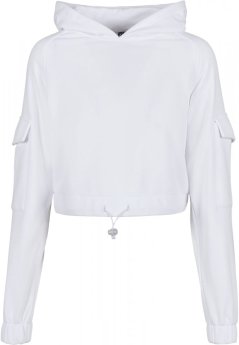 Ladies Short Worker Hoody - white