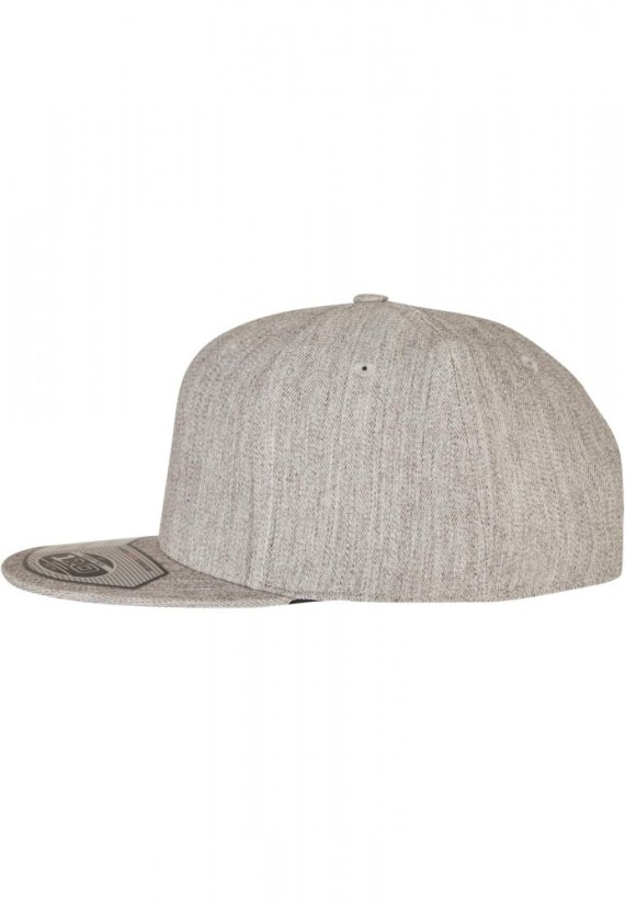 110 Fitted Snapback - heathergrey