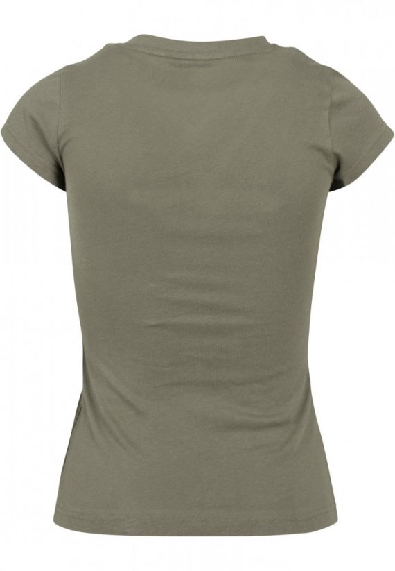 Ladies Waiting For Friday Box Tee - olive
