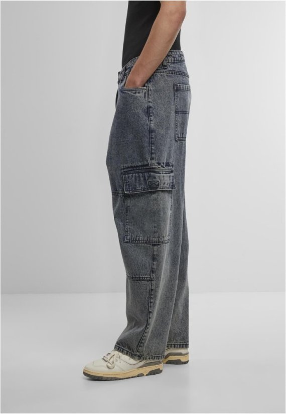 Tapered Heavy Ounce Baggy Cargo Jeans dirty washed 44 - black washed