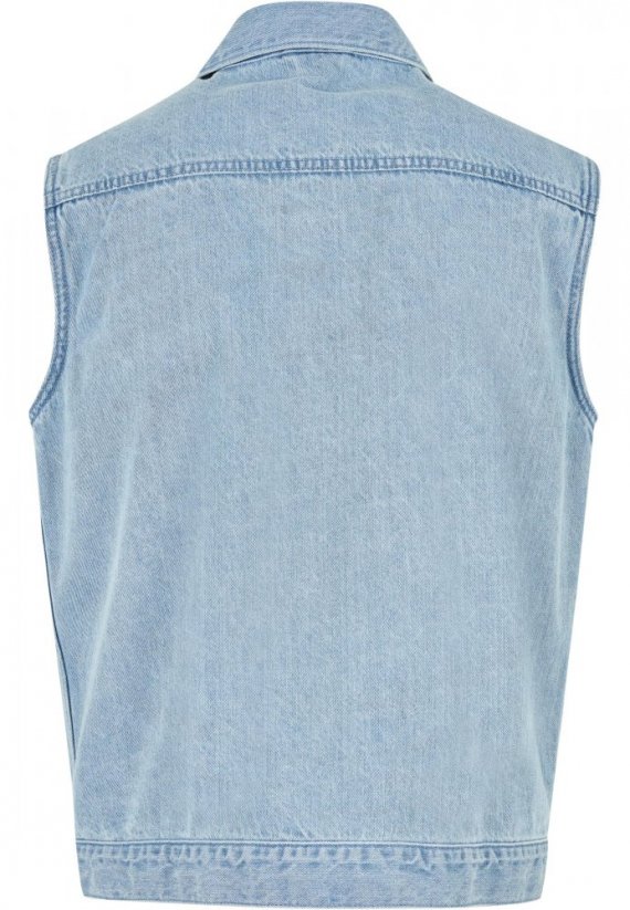 Pánska džínsová vesta Urban Classics - svetlo modrá