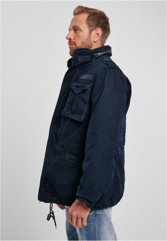 Tmavě modrá pánská zimní bunda Brandit M-65 Giant Jacket