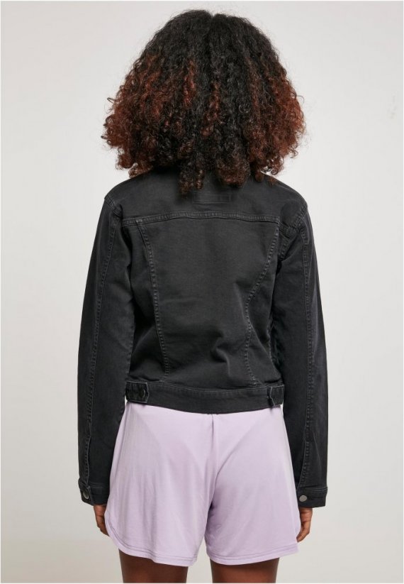 Dámska džínsová bunda Urban Classics Ladies Organic Denim Jacket - čierna