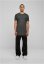 Long Shaped Turnup Tee - charcoal