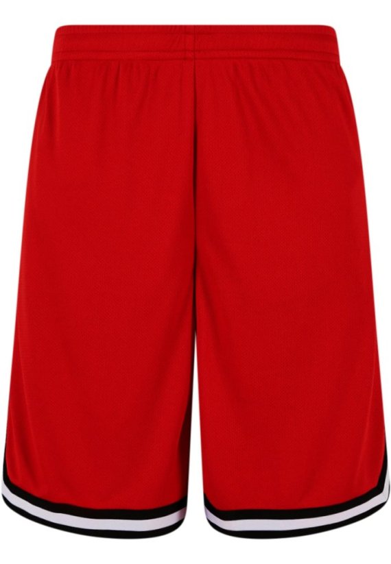 Stripes Mesh Shorts blkredwht XL - cityred/black/white