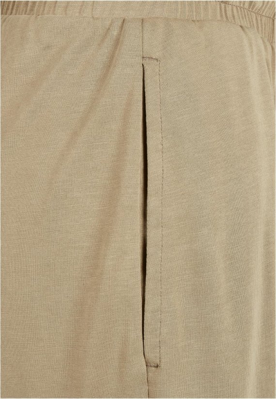 Ladies Short Sleevless Modal Jumpsuit - khaki