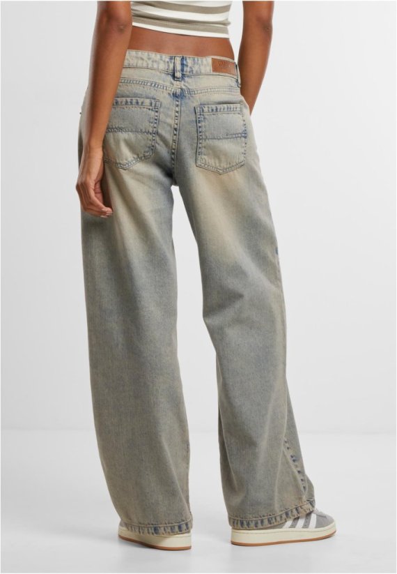 Ladies Low Waist Baggy Fit Denim