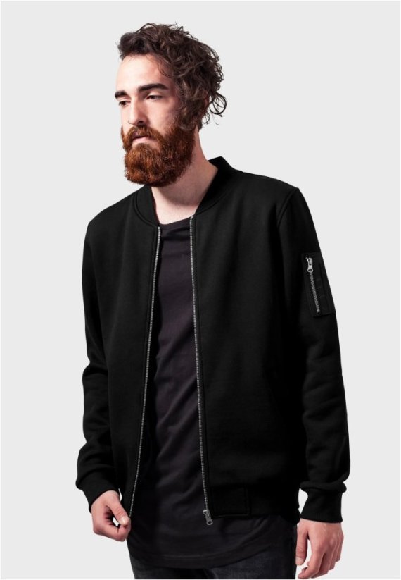 Sweat Bomber Jacket black XL - black