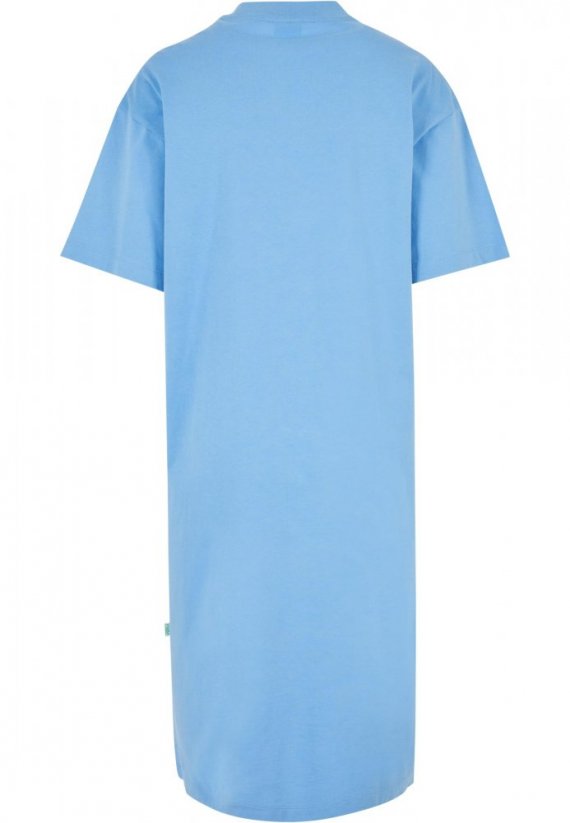 Ladies Organic Long Oversized Tee Dress - horizonblue