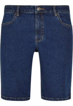 Relaxed Fit Jeans Shorts - mid indigo washed