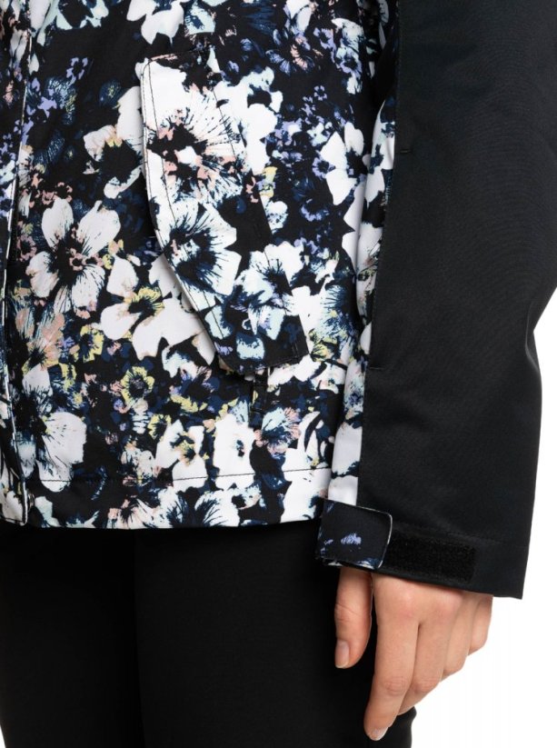 Bunda Roxy Jetty Block kvj1 true black black flowers