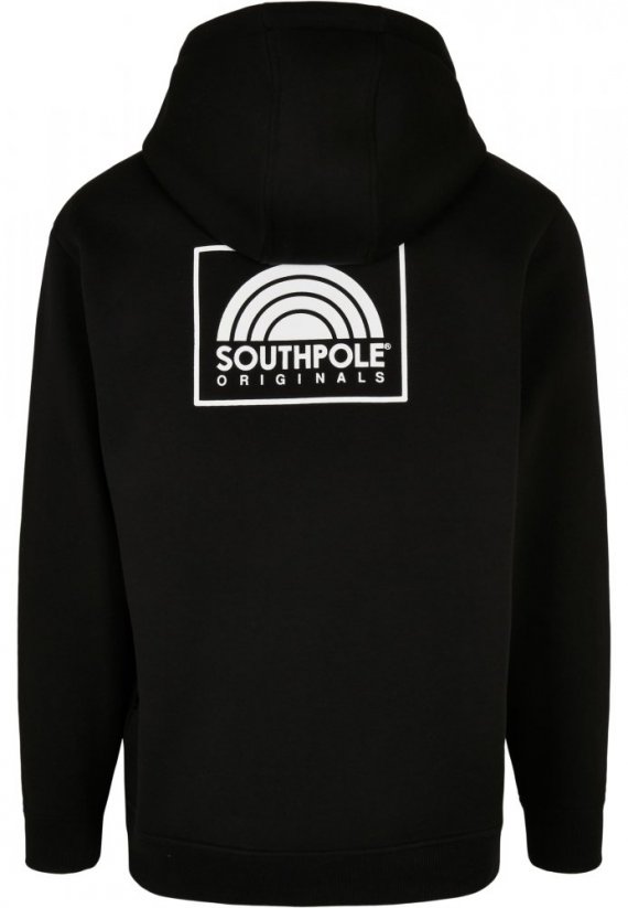 Southpole Square Logo Hoody - black
