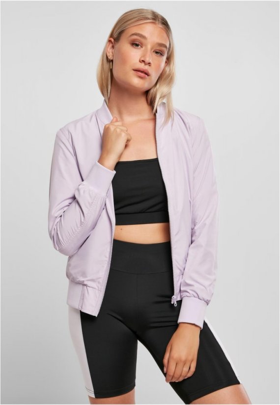 Dámska jarná/jesenná bomber bunda Urban Classics - svetlo fialová