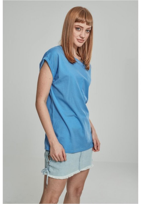 Ladies Extended Shoulder Tee - horizonblue