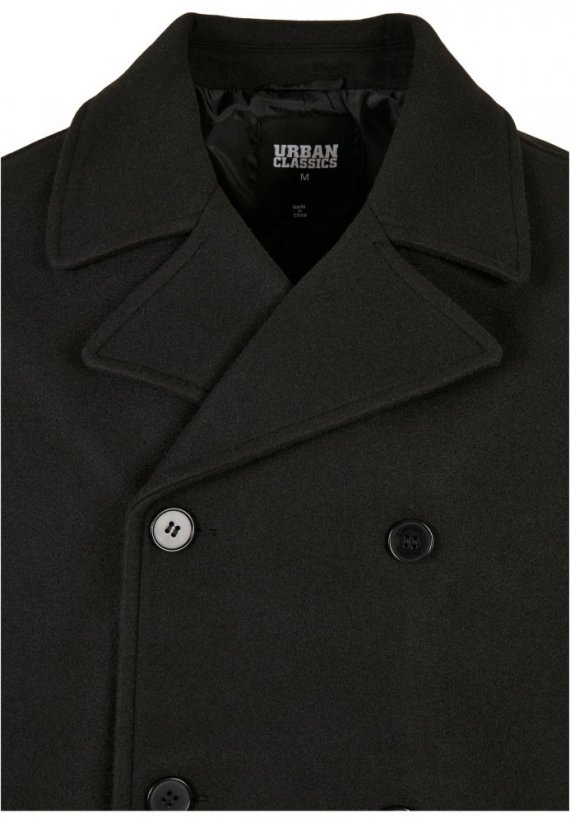 Pánský kabát Urban Classics Classic Pea - černý