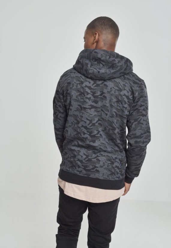 Mikina Urban Classics Sweat Camo Bomber Hoody - dark camouflage