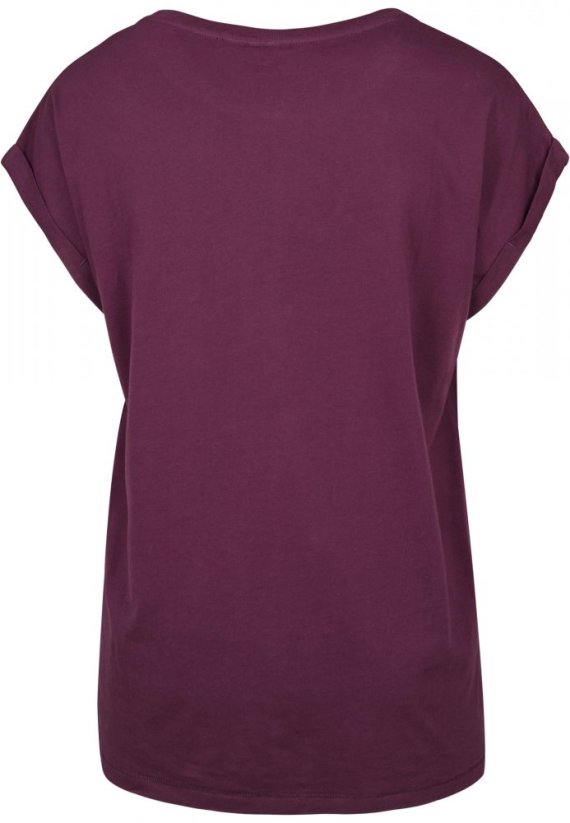 Fialové dámské tričko Urban Classics Ladies Extended Shoulder Tee