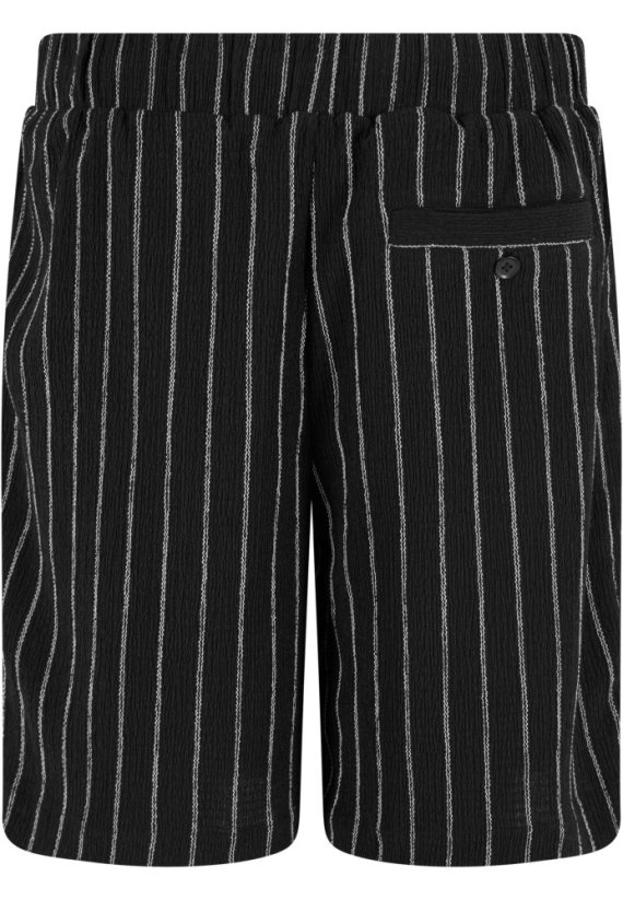 Striped Crinkle Resort Shorts offwhite/black 3XL - black/offwhite