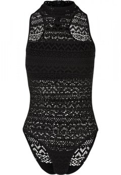Dámské body Urban Classics Crochet - černý