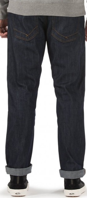 Kalhoty Vans V56 Raw indigo midnight raw