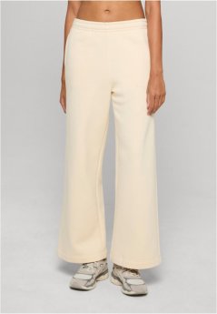Ladies Fluffy Wideleg Trackpants - whitesand