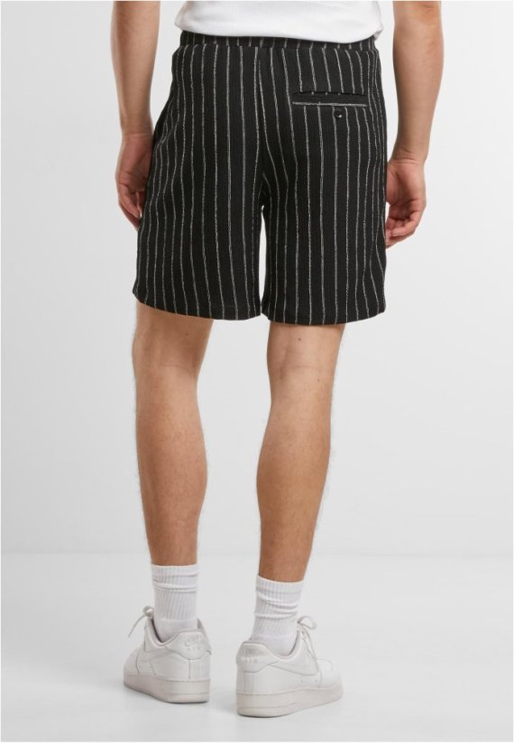 Striped Crinkle Resort Shorts offwhite/black 3XL - black/offwhite