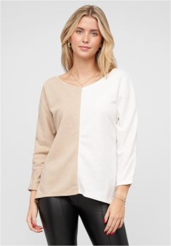 2-Tone Pullover mit Vokuhila Schnitt