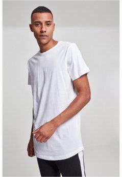 Shaped Long Tee - white