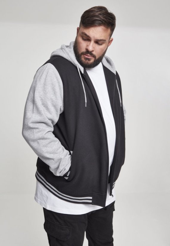 Černo/šedá pánská mikina Urban Classics 2-tone
