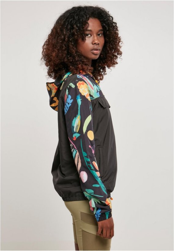 Dámská jarní, podzimní bunda Urban Classics Mixed Pull Over - blackfruity