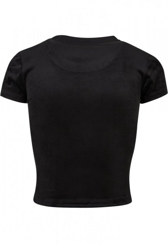 T-shirt damski Urban Classics Velvet - czarny