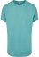 Long Shaped Turnup Tee - glass