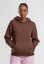 Ladies Fluffy Hoody  - chocolatebrown