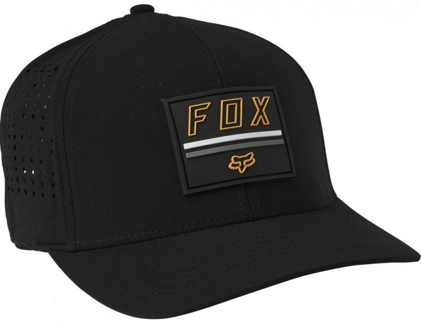 Czapka z daszkiem Fox Serene Flexfit black/gold