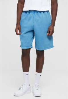 Heavy Stone Washed Sweat Shorts - royal