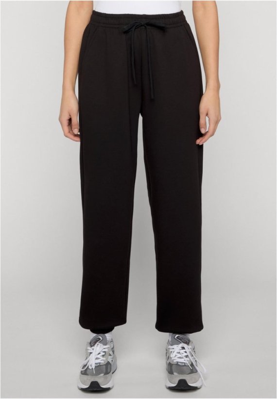 Ladies Slim Fit Scuba Joggpant  - black