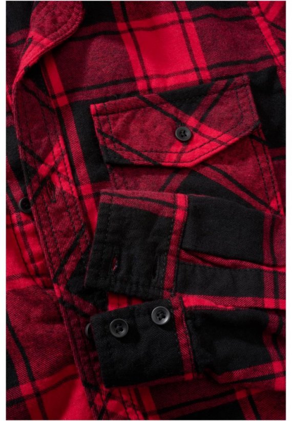 Koszulka dziecięca Brandit Checkshirt Kids - red/black