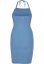 Ladies Rib Knit Neckholder Dress - horizonblue