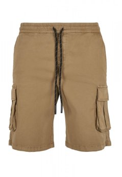 Drawstring Cargo Shorts - darksand