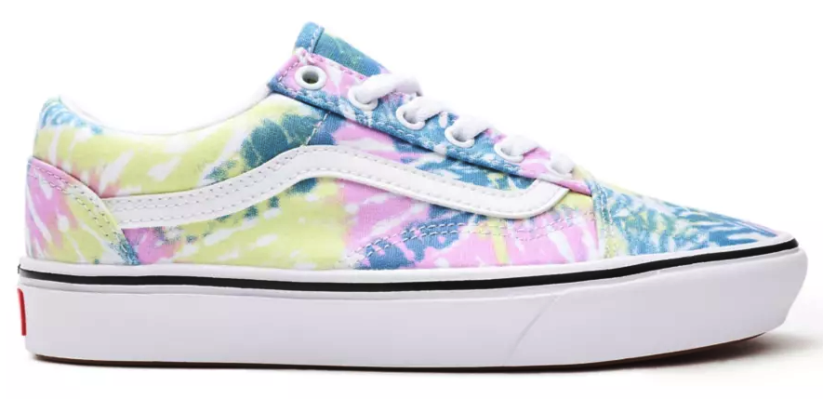 Boty Vans Comfycush Old Skool tie dye orchid/true white