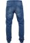 Knitted Denim Jogpants - blue washed