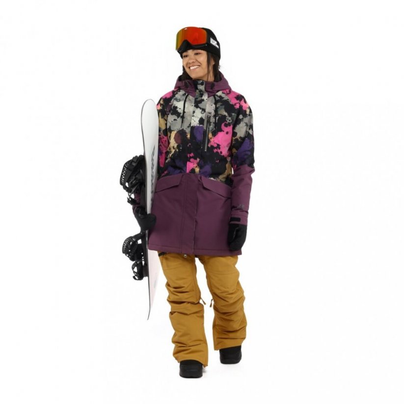 Fialová zimní snowboardová dámská bunda Horsefeathers Pola II