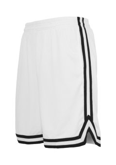 Stripes Mesh Shorts - whtblkwht