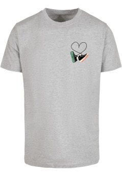 Kicks Love T-Shirt Round Neck - heather grey