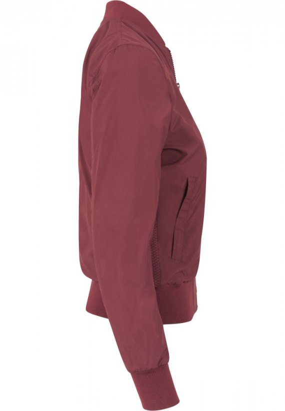 Dámská jarní/podzimní bomber bunda Urban Classics - vínová