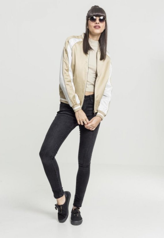 Dámská bomber bunda Urban Classics 3-Tone Souvenir - leskle zlatá