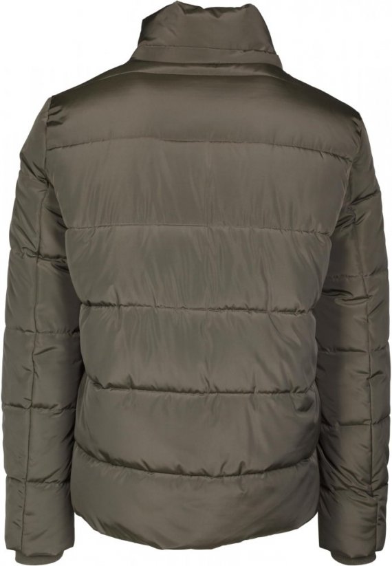 Męska kurtka zimowa Urban Classics Hooded Puffer Jacket - oliwkowa