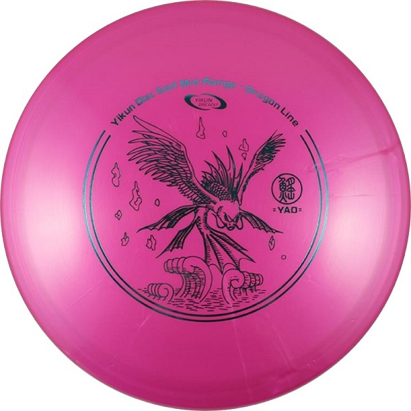 Frisbee Discgolf YAO Midrage Dragon Line magenta