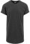 Long Shaped Turnup Tee - charcoal